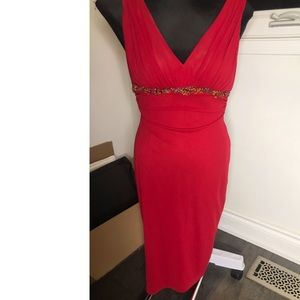 Red Dress Designer size 4 Small